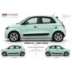 Renault Twingo 3 Side Stripe Decals